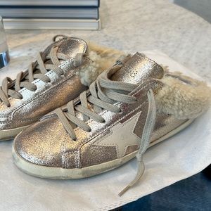Authentic Golden Goose Sherpa lined slip-on Sneakers
